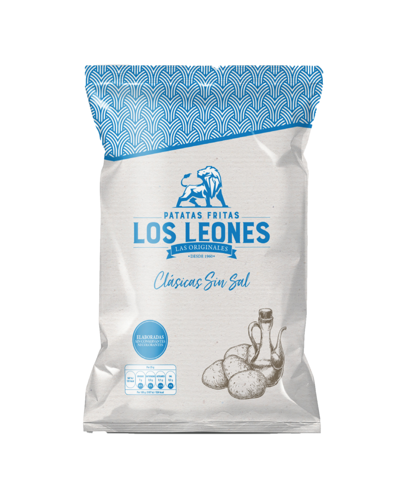 Patata Lisa Familiar Sin Sal 140 gr (Caja 11 uds)